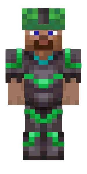 cool green armor avatar preview